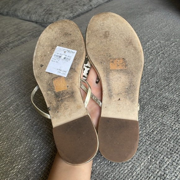 TORY BURCH Metallic Sandals - Picture 5 of 10